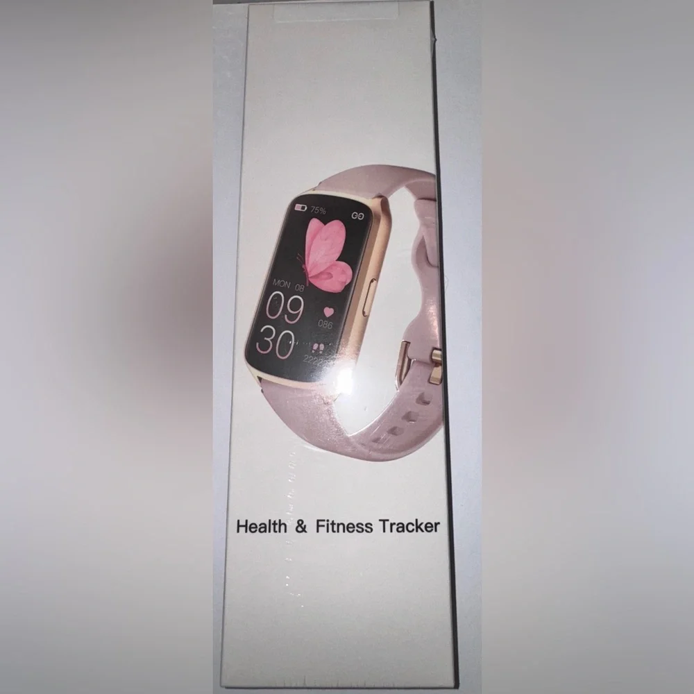 Pink Health & Fitness Tracker Watch